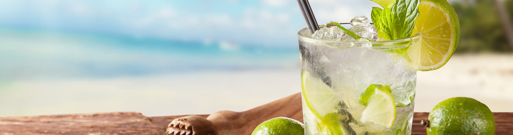A fresh mojito with lime and mint at the Abundance Bar