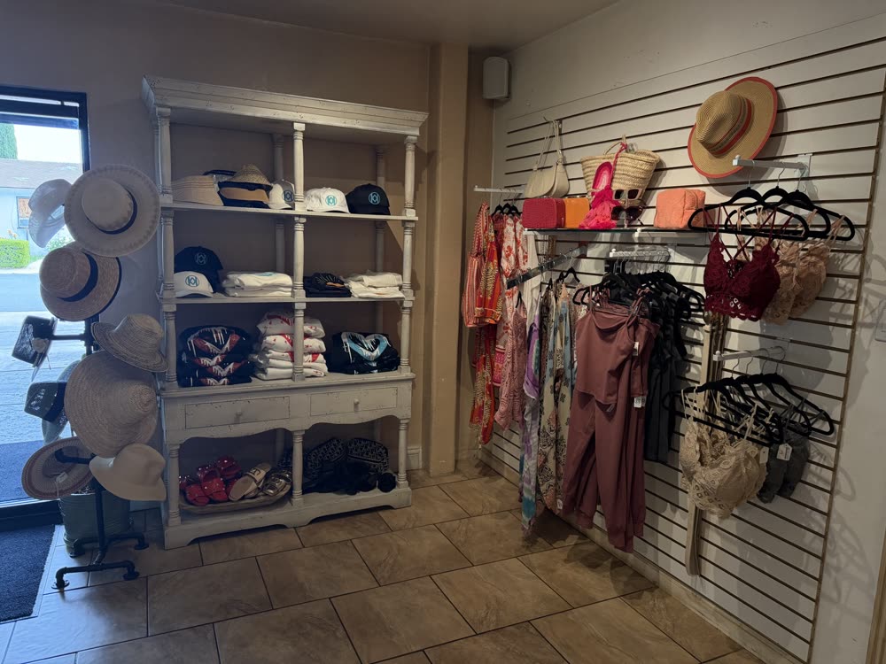 Hats in the boutique